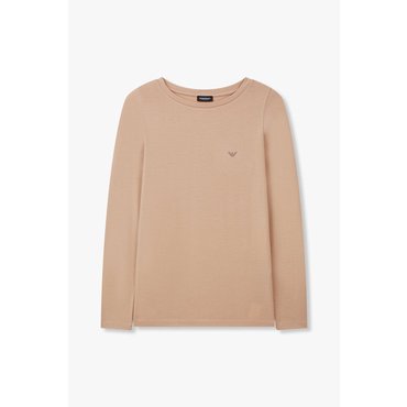 EMPORIO ARMANI 여성 이글 로고 라운지 티셔츠(0824336502)