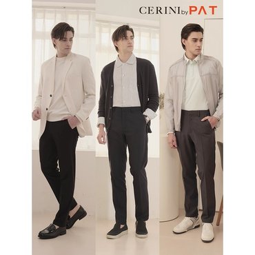 CERINI by PAT 남성 워셔블 스트레치 릴렉스 팬츠 3종 세트 24s_P359997734