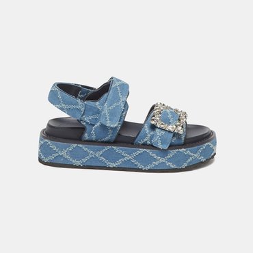 슈콤마보니 Jewelry buckle sandal(blue) DG2AM25017BLU