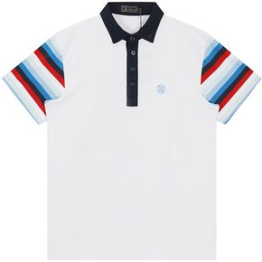 G4MS22K33-SNO  남성 골프웨어 Offset Stripe Polo T-Shirts