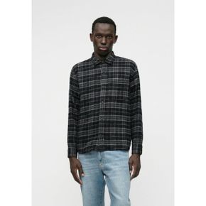 Abercrombie  Fitch 애버크롬비 앤 피치 슬럽 플래드 셔츠 - 검은색 7373358