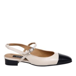 [해외배송] 까렐 슬링백 332344 BEIGE/BLACK CALF SLINGBACK