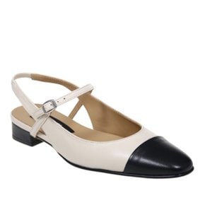 [해외배송] 까렐 슬링백 332344 BEIGE/BLACK CALF SLINGBACK