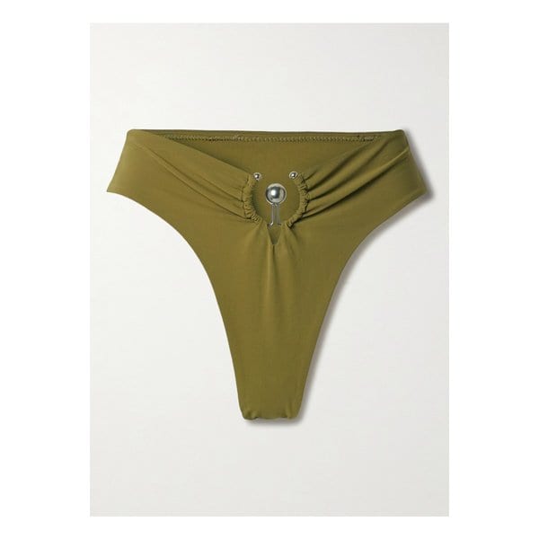 크리스토퍼 에스버 오르빗 장식 비키니 브리프 그린 1647597350222744