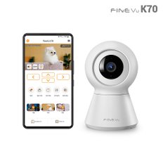 K70 무선 홈CCTV 홈캠 펫캠 베이비캠 홈카메라 QHD 300만 화소 가정용 CCTV