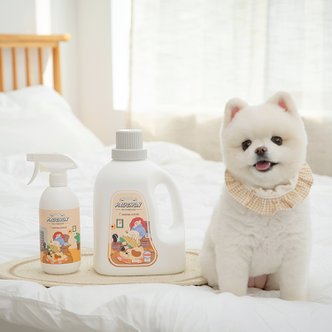 뽀숑 반려동물탈취제 4가지향 2.5L+500ml 세트 강아지 고양이 냄새