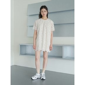 Lace mini Dress _ Ivory