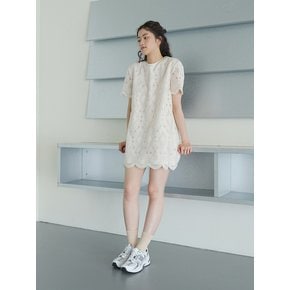 Lace mini Dress _ Ivory