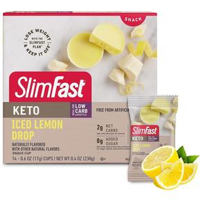 SlimFast 슬림패스트 키토 펫 밤 스넥 컵 아이스 레몬 드랍 14개입