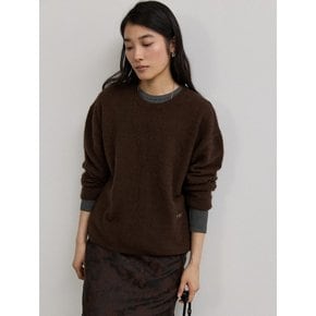 RIBBED LONG SLEEVE TOP - CHARCOAL