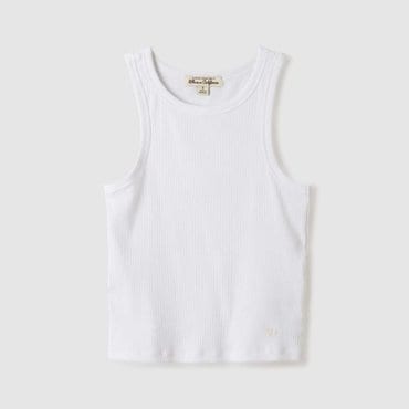 후아유 Ribbed Crop Sleeveless  WHRNE2524F