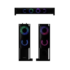 스탠드 겸 사운드바 게이밍 스피커 유선 6W LED