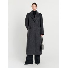 키라 캐시미어 싱글 롱 코트_차콜 / KIRA CASHMERE SINGLE LONG COAT_CHARCOAL