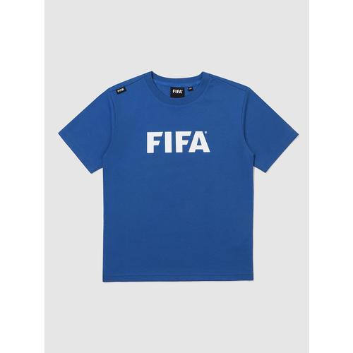 [FIFA 1904] 키즈 에센셜 빅로고 반팔티셔츠 블루(FK3ATH05U_220)