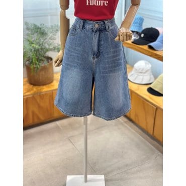 레코브 와이드 버뮤다 데님팬츠(LC41E6DT001X)
