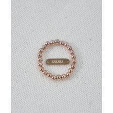 3mm 14K 로즈 골드필드 볼 반지 14RGF 라라라 링 RARARA