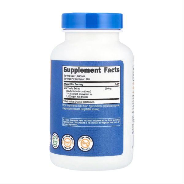 밀크씨슬 실리마린 1000mg 120캡슐