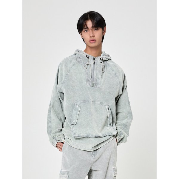 가먼트다잉 코듀로이 아노락 Light Gray
