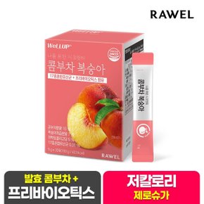 로엘 웰업 콤부차 복숭아 분말스틱 30포 x 1박스