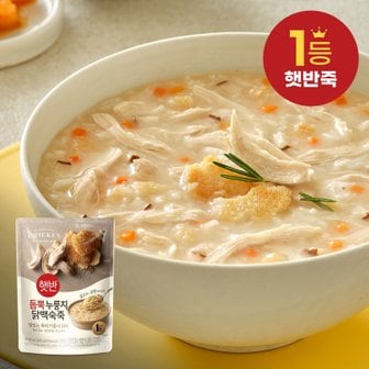  lCJl햇반 누룽지 닭백숙죽 420G X 5개 + 햇반 등뿍 버섯야채죽 420G X 4개