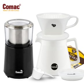 핸드드립 홈카페 2종세트(DN11/ME2) 커피그라인더+드립세트[커피용품/커피서버/커피드리퍼/커피필터]
