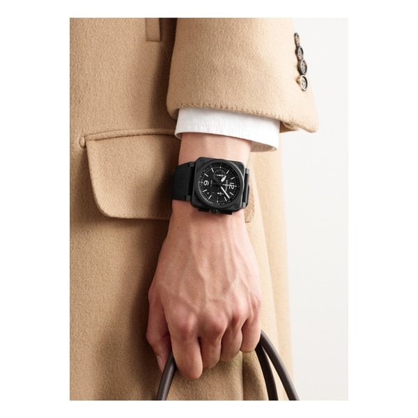 벨앤로스 BR 03-94 오토매틱 크로노그래프 세라믹 고무 42mm 시계 46376663162921252