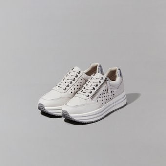 제옥스 제옥스 여성 New 22 S/S 컴포트 키높이 스니커즈 켄지 W1X25QH2S91 화이트/실버
