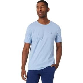 4327123 HUGO BOSS Mens Contrast Curve Logo Short-Sleeve Cotton T-Shirt, Bachelor Button