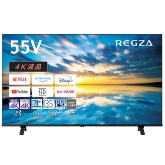  REGZA 55 인치 4K LCD 55E350M 스마트 TV Airplay 대응 2023년 모델