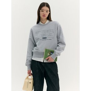 LETTERING ROUND SWEATSHIRT (ash gray)