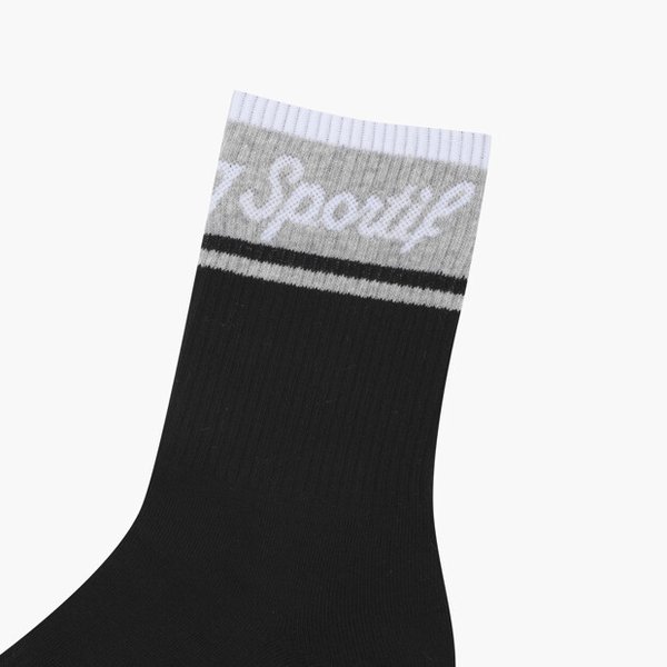 [여주점] 여성 컬러풀 미들 삭스 GR122LSO21 BLCK