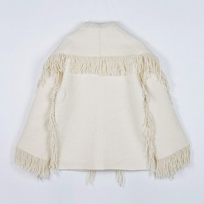 FW25 여성 프린지드 스카프 자켓 254WRO0242FB0471 264