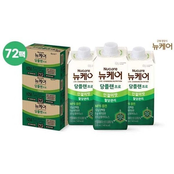 [싱글] 뉴케어 당플랜프로 인절미맛 72팩(3BOX)