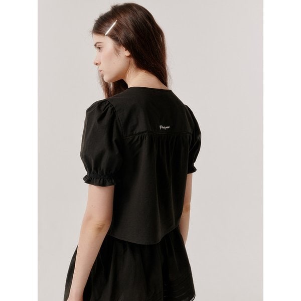 Lace Pintuck Blouse (black)