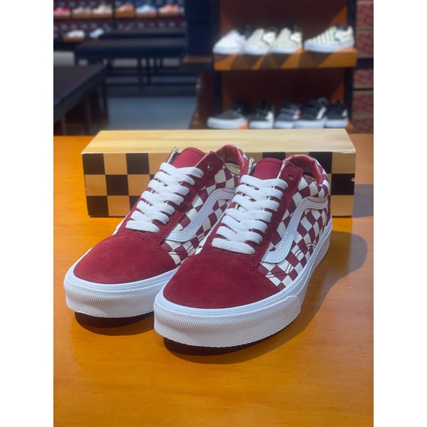 [여주점] (남여공용) 스니커즈 올드스쿨 (체커보드 레드) (VN000DB3Y52)