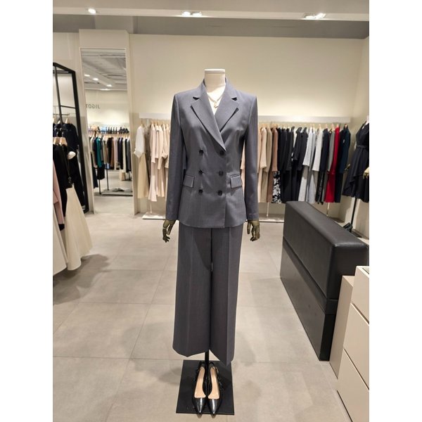 [파주점] 세트 멜란지 테일러드 더블 자켓 + 멜란지 와이드 팬츠 JS4B0JK722,JS4B0SL722