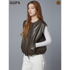 스트링 페이크 레더 베스트  GO9VT007F _P372698462