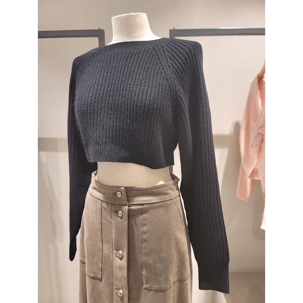 [여주점] 울 블렌드 크롭 니트(SAKP64461)