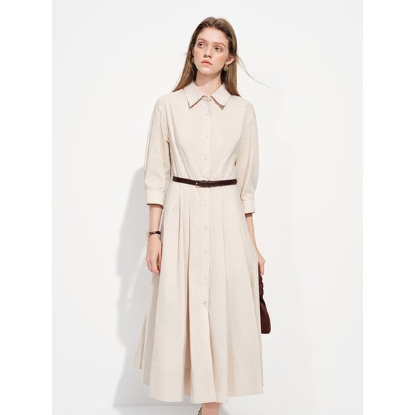 WD_Pleated shirt dress_2color