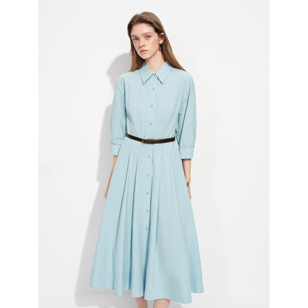 WD_Pleated shirt dress_2color