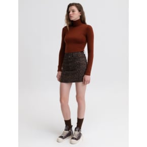 [22FW] BUTTON UP SKIRT - BROWN