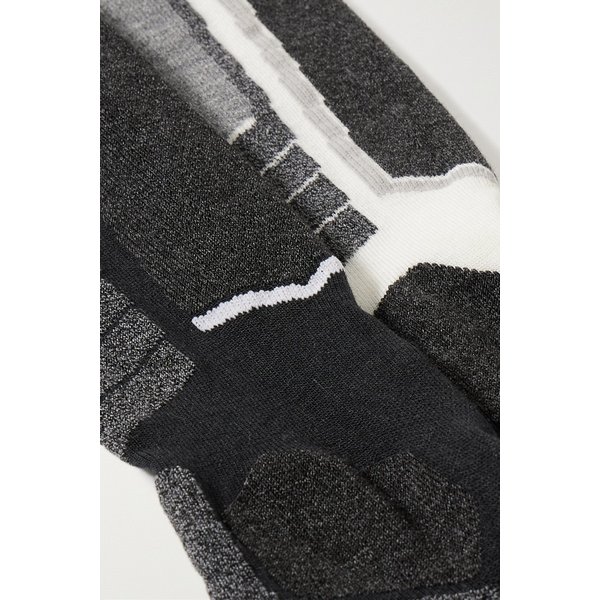 팔케 Sk2 자카드 니트 스키 양말 2p 세트 블랙 1647597319276540