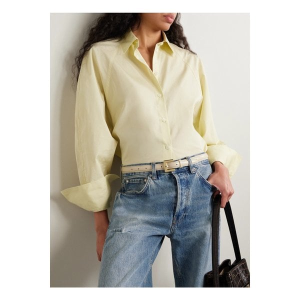 니콜라 가죽 벨트 아이보리 46376663162878655