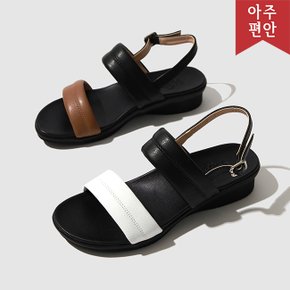 4cm 소가죽 발편한 베이직 기본 샌들 112064