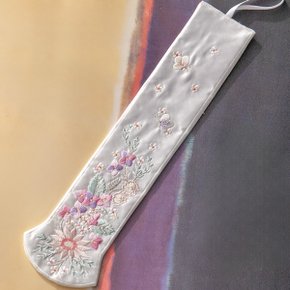 여아한복 악세사리 소품-유진 꽃 자수 향대