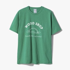 [와일드동키] T-WOOD GREEN / 와일드동키 반팔 티셔츠 WIC1M60005