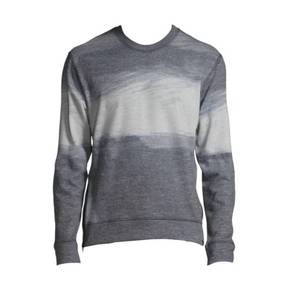 3938081 J BRAND Mens Print Messer Fleece Sweatshirt In Gray Ombre