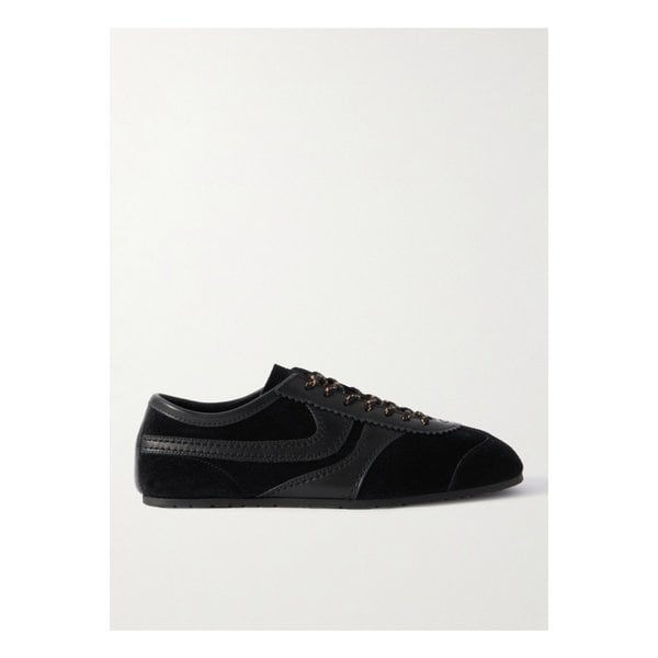 가죽 트리밍 스웨이드 스니커즈 46376663162930479