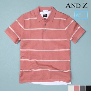 [앤드지] 스트라이프 니트 카라 티셔츠 (BZB2ET1201)