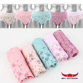 인생라인 여성 맥시 실켓면 팬티 5종세트 (6602)